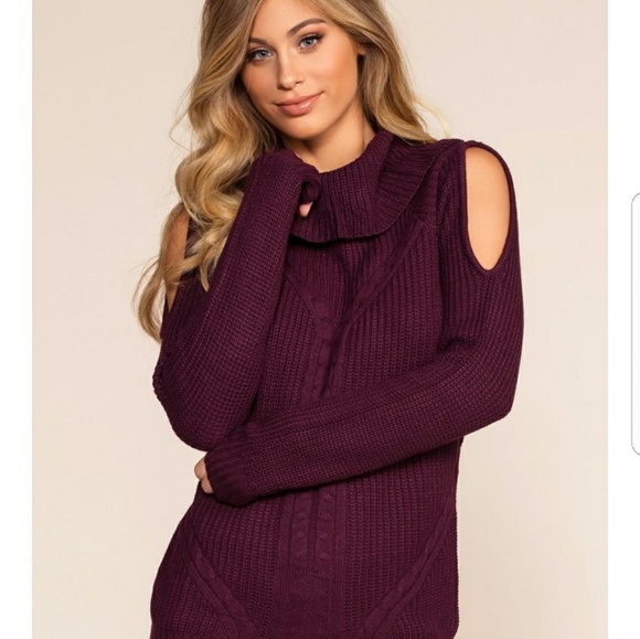 BARDOT Plum Knit Sweater - Picture 7 of 7